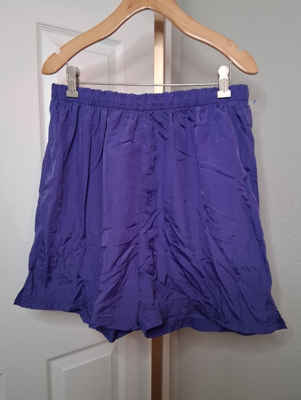 Vintage Purple Olympics Windbreaker Shorts Size Large